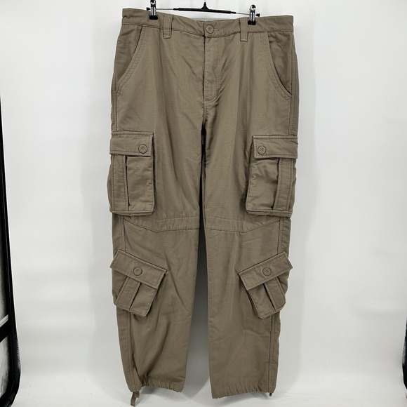 Tactical Pants Other - Tactical Cargo Pants‎ Mens 36x31 Khaki Fleece Lined Outdoor Utility